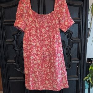 J. Crew Pink Floral Blouse